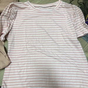 Shein striped t shirt